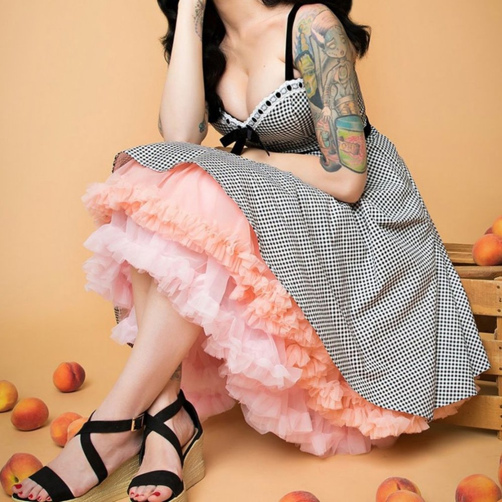 Micheline Pitt for Unique Vintage Belle Gingham 4x